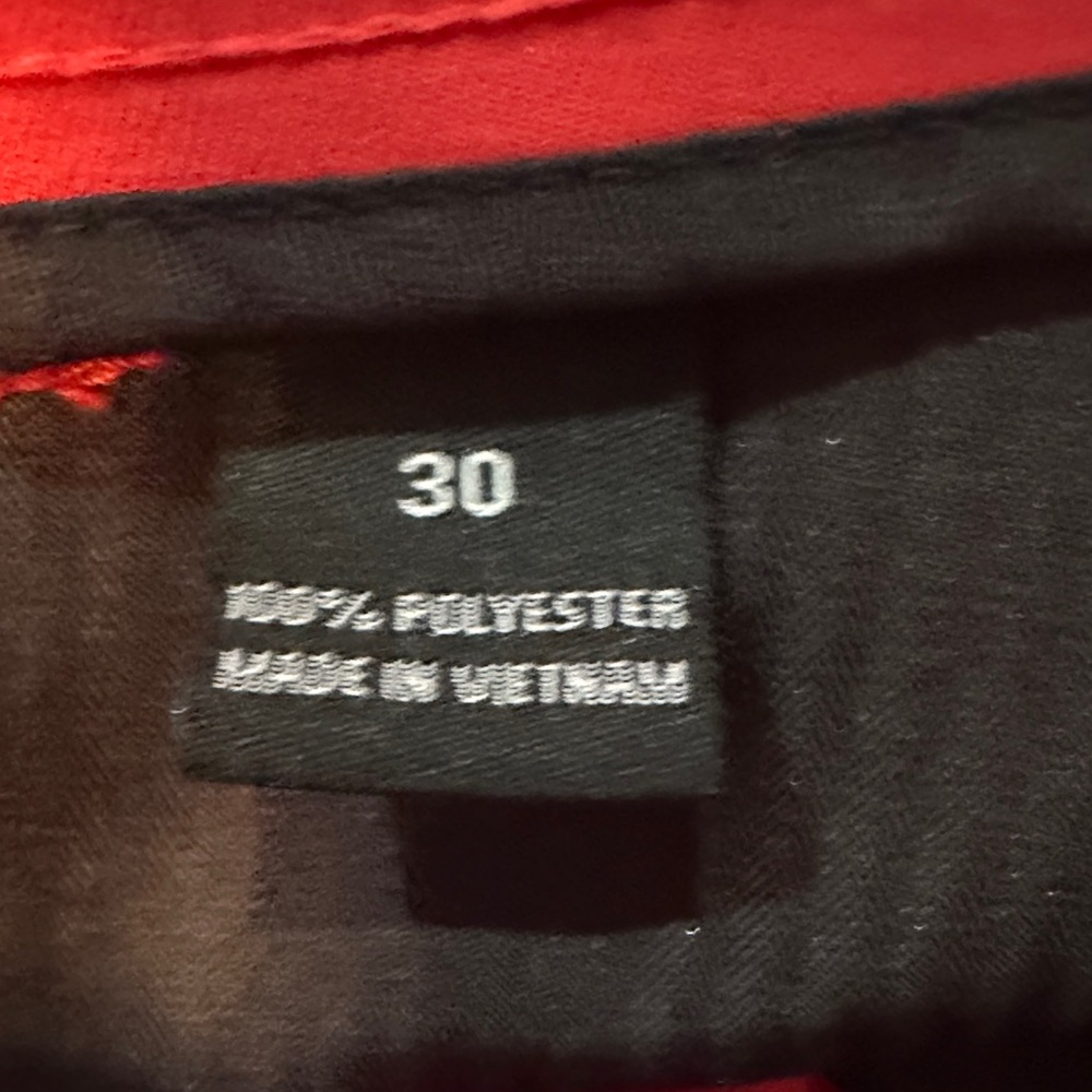 Classic Red Men's Flat Front Shorts - Picture 4 of 5